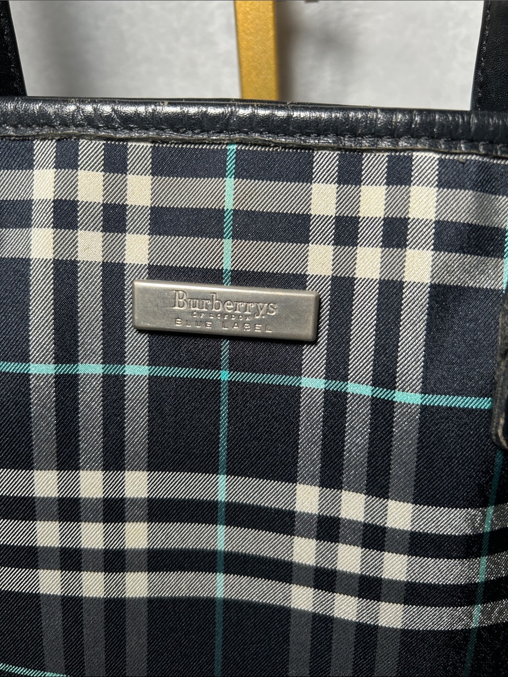 405. Vintage Burberrys Blue Label Blue Nova Check Bucket - Picture 2 of 9